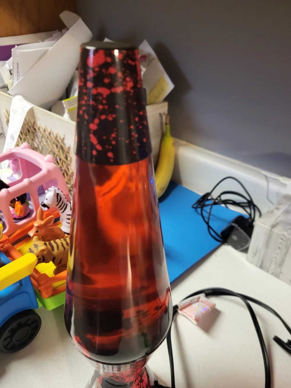 Ghost Face Scream Lava Lamp Black Wax/Red Liquid 14.5” Ghostface Horror Movie